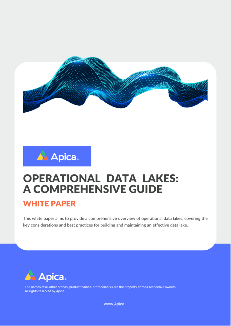 Product briefs, technical briefs, data sheets of Apica & its capabilities 46 Operational-Data-Lake-White-Paper