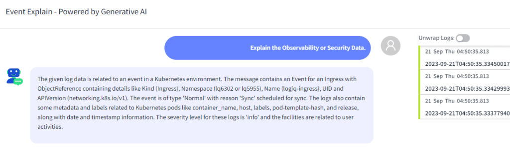 Presenting Generative AI Integration in the Apica Ascent Platform 2 Generative ai